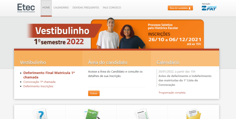 Vestibulinho ETEC Segundo Semestre 2023 Inscrições Cursos e Vagas