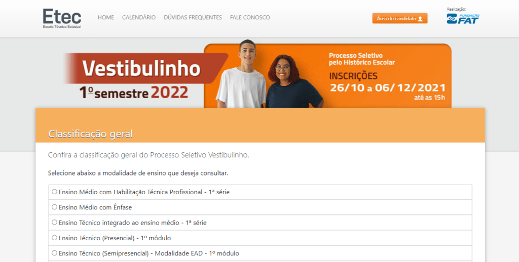 Resultado ETEC 2023: Lista de Aprovados e Classificação dos Alunos