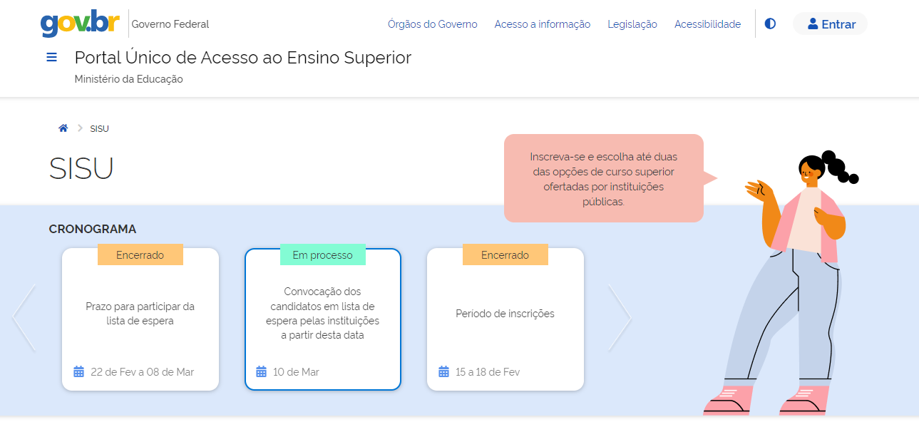 UFRJ no Sisu 2022: nota de corte de cursos mais concorridos do