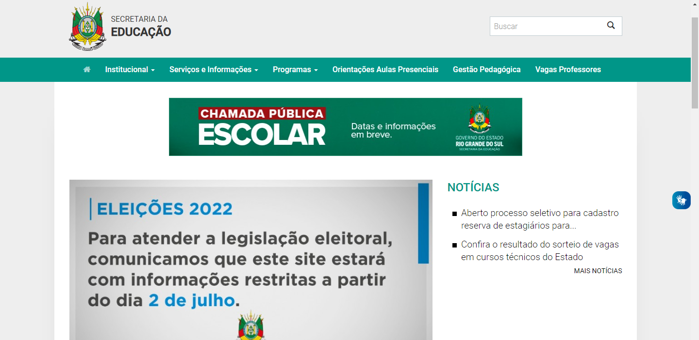 Matrícula Online Rio Grande do Sul 2023