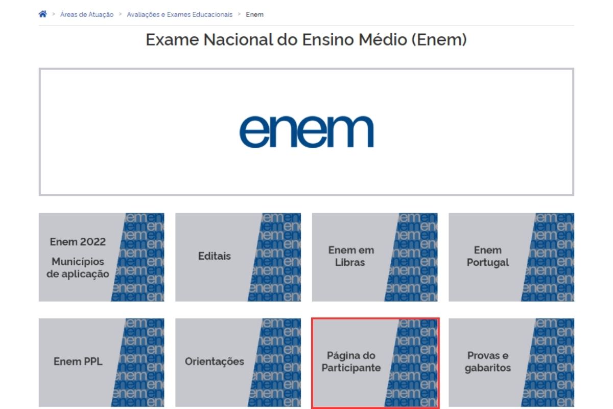 Como acessar as inscrições do ENEM 2024