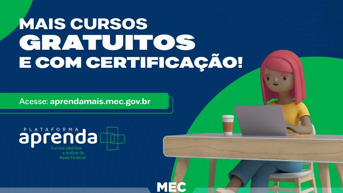 Foto das logos do Aprenda Mais MEC