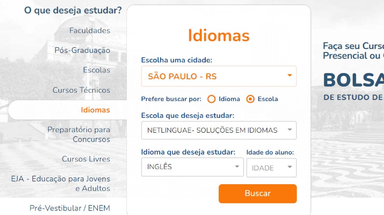Screenshot do programa EDUCA MAIS BRASIL