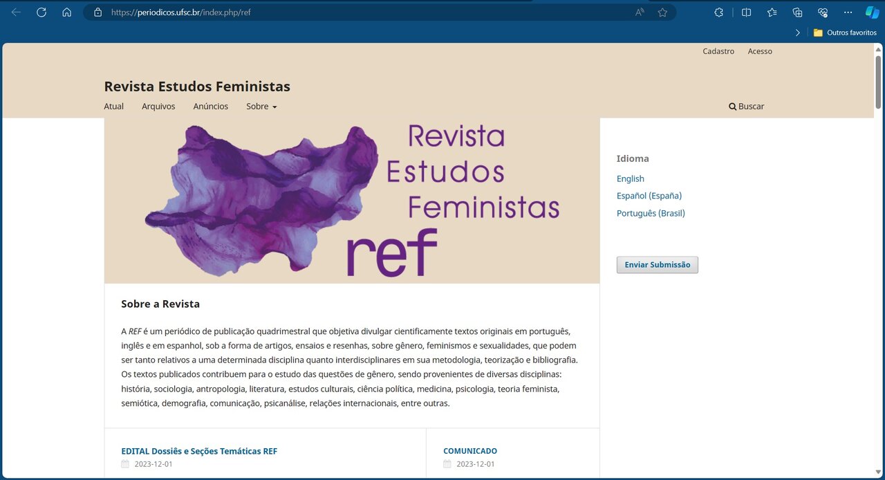 Portal da Revista Estudos Feministas 