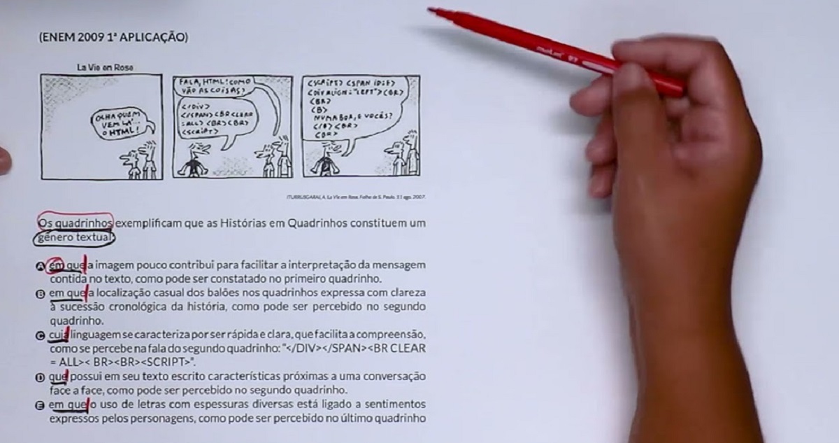 Interpretação de imagens no Enem Interpretação de imagens no Enem