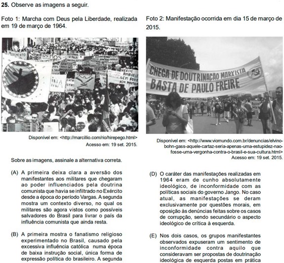Interpretação de imagens no Enem Interpretação de imagens no Enem